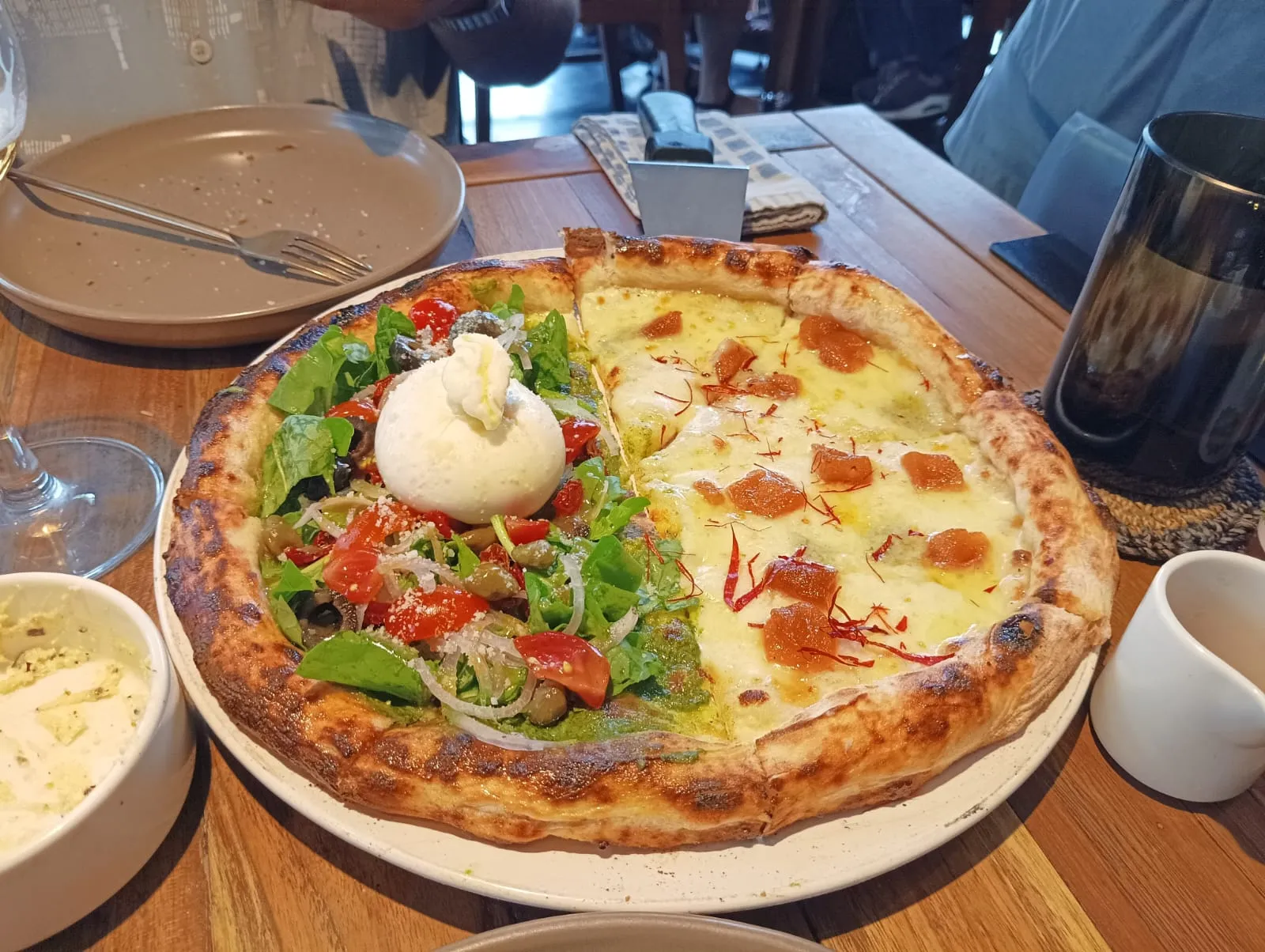 Burrata and Honey Chilli Pizza