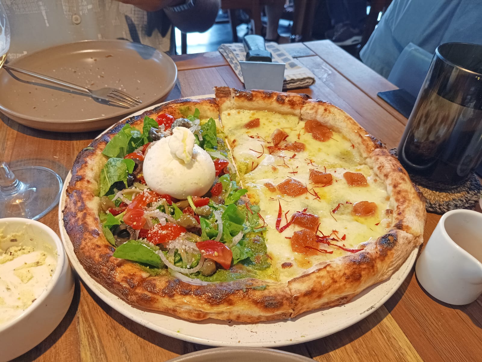 Burrata and Honey Chilli Pizza